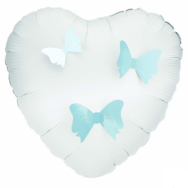 3D Pastel Light Blue Adhesive Bows 12 Pack