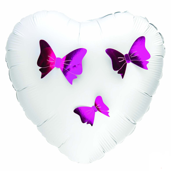 3D Fuchsia Adhesive Bows 12 Pack