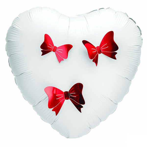 3D Red Adhesive Bows 12 Pack