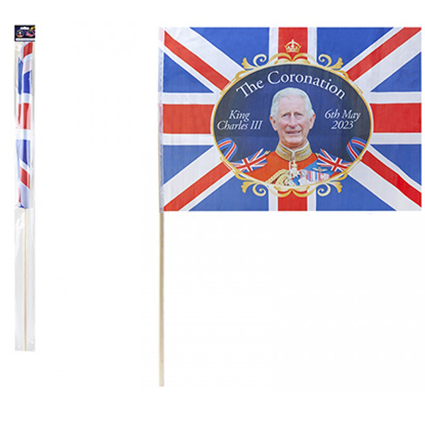 (image for) Coronation Flag With Stick x1