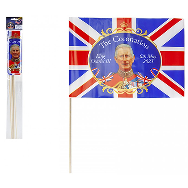 (image for) Coronation Waving Flags Pack Of 4