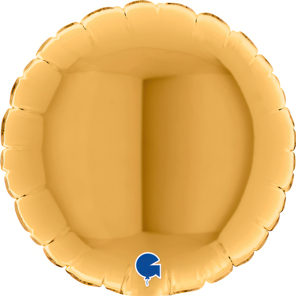 (image for) 4" Grabo Gold Plain Round Air Fill Balloons