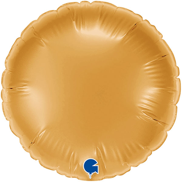 4" Grabo Metallic Gold Plain Round Air Fill Balloons