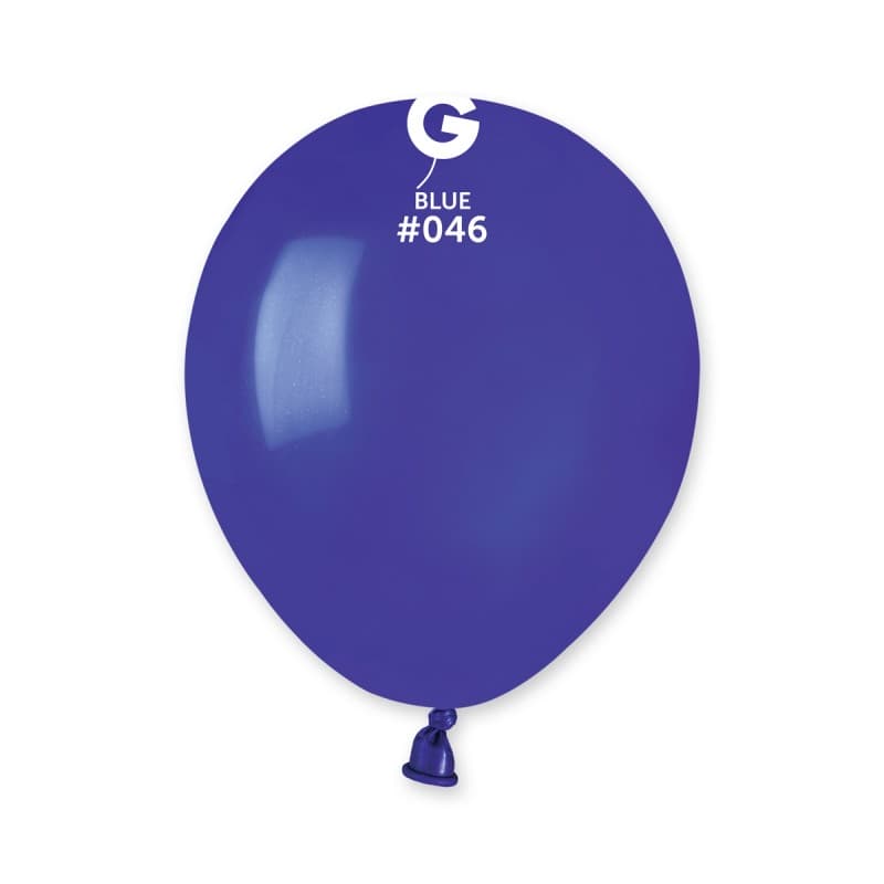 (image for) 5" Blue Latex Balloons 50pk