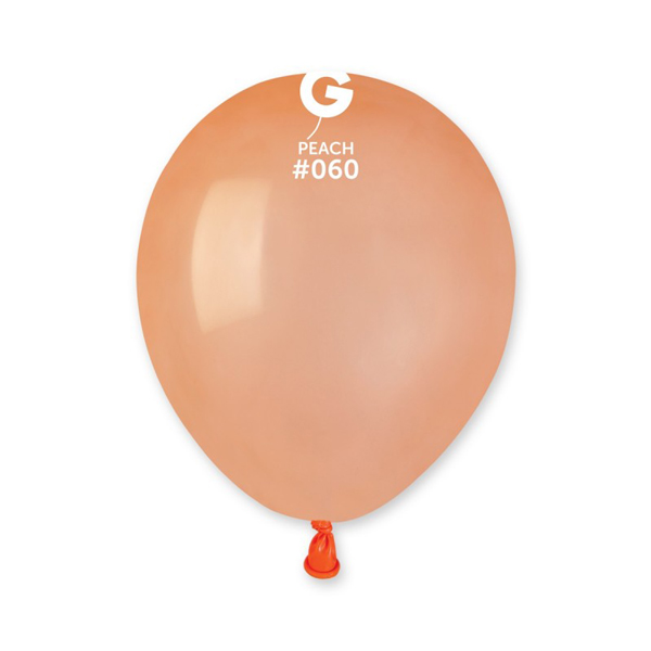 (image for) 5" Pastel Peach Latex Balloons 50pk