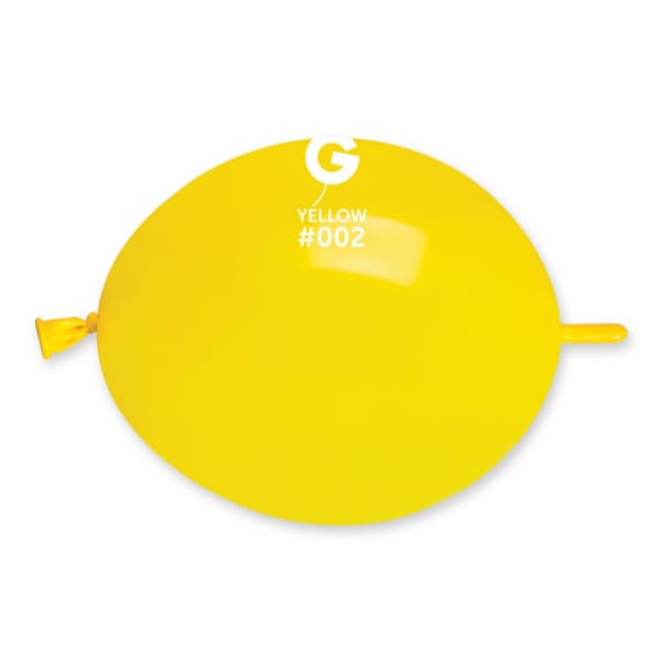 (image for) 6" Yellow Glink Latex Balloons 100pk