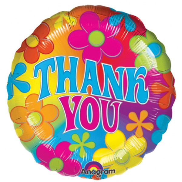 18" Retro Thanks Foil Balloons