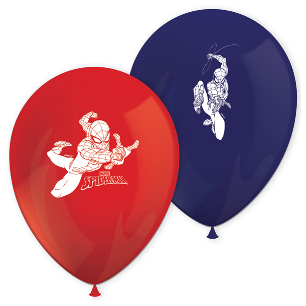 (image for) 11" Ultimate Spiderman Latex Balloons 8pk