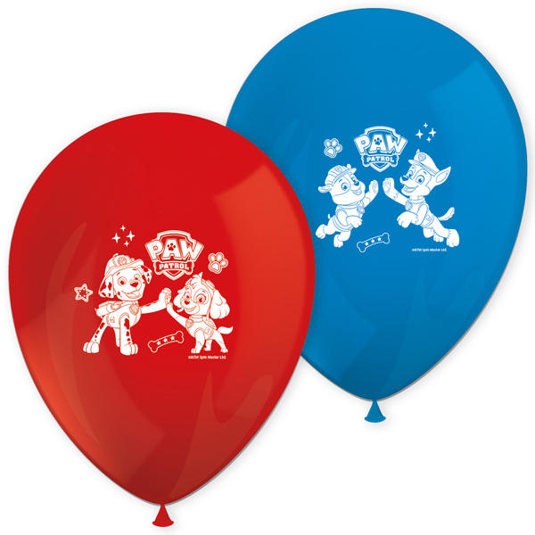 (image for) 11" Paw Patrol Ready For Action Printed Latex Balloons 8pk