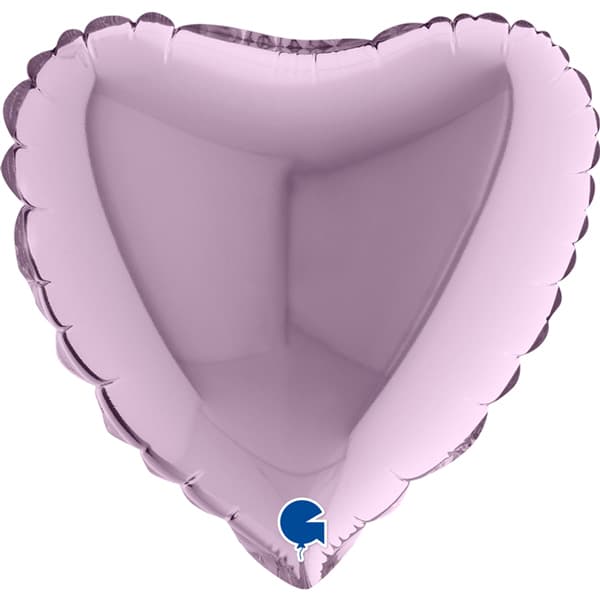 (image for) 9" Grabo Lilac Plain Heart Air Fill Balloons