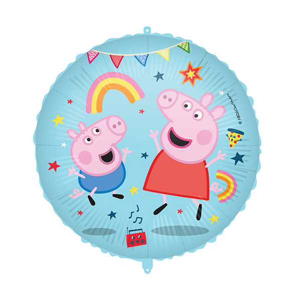 (image for) 18" Peppa Pig Messy Play Foil Balloons