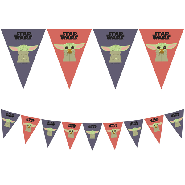 (image for) Star Wars Mandalorian Triangle Flag Banner 1pk