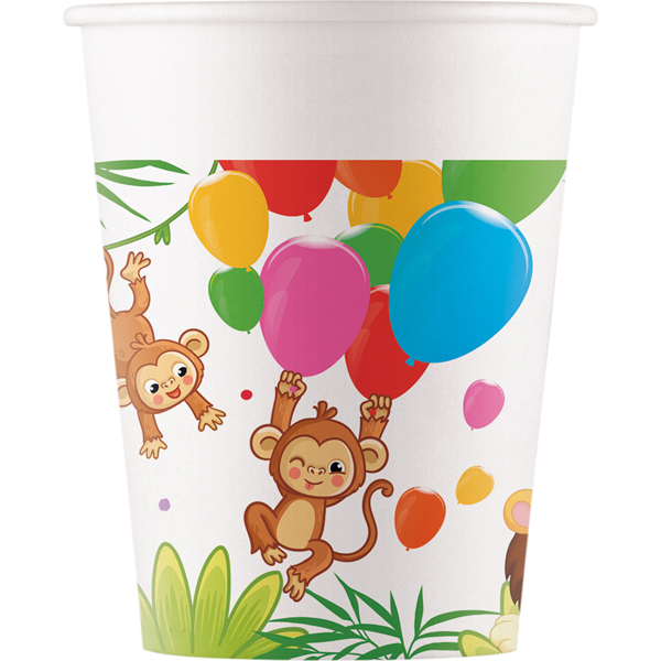 (image for) Jungle Balloons Paper Cups 8pk