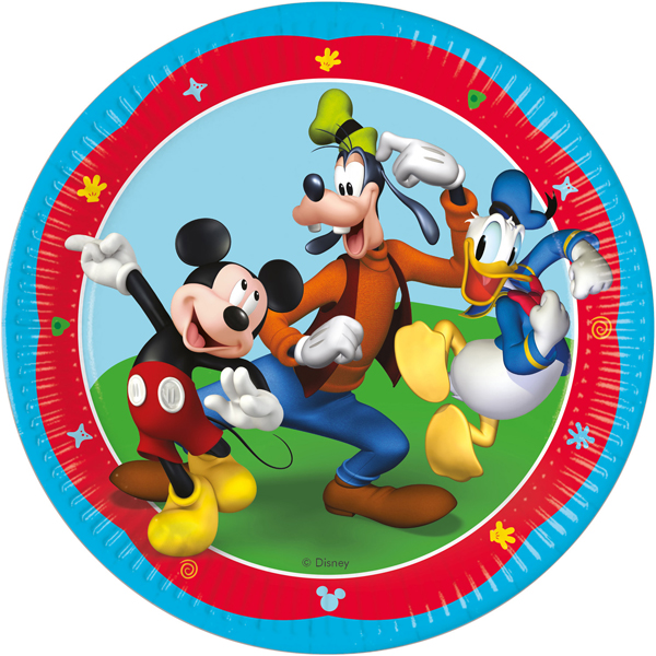 (image for) Mickey Mouse Rock The House Paper Plates 8pk