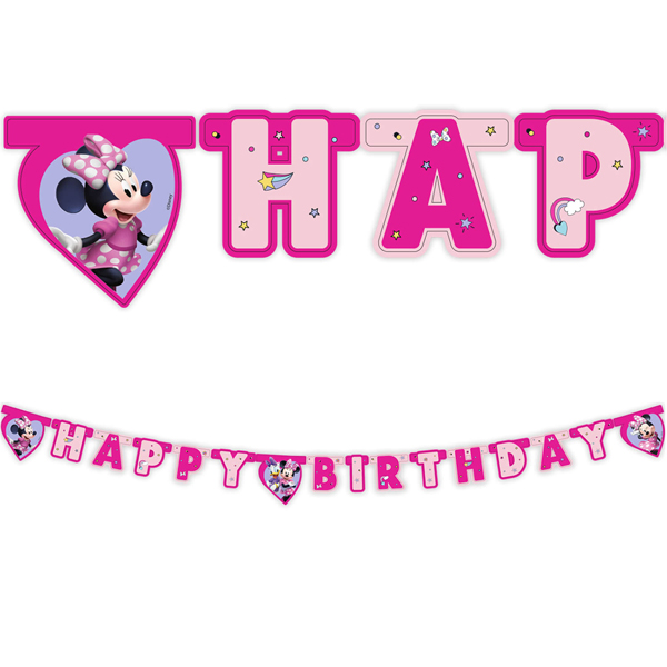 (image for) Minnie Mouse Junior Happy Birthday Banner