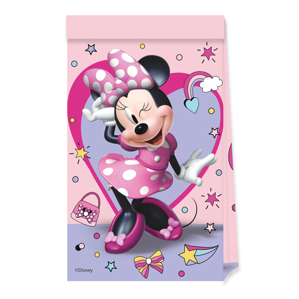 (image for) Minnie Mouse Junior Paper Party Bags 4pk