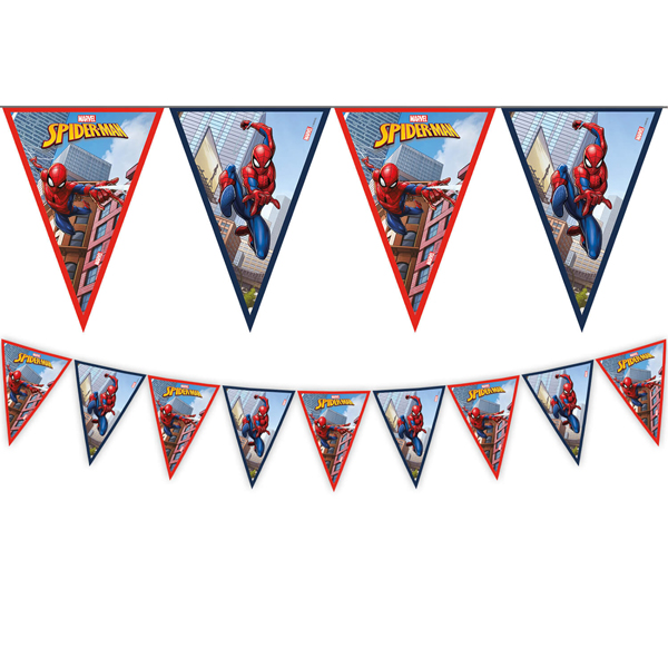 (image for) Spiderman Crime Fighter Triangle Flag Banner