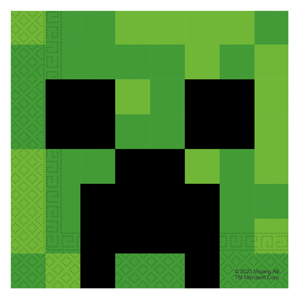 (image for) Minecraft Party Paper Napkins 20pk