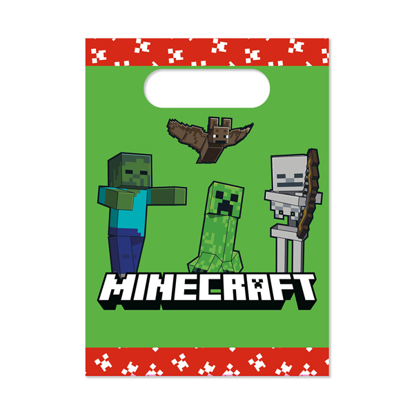 (image for) Minecraft Paper Party Bags 4pk