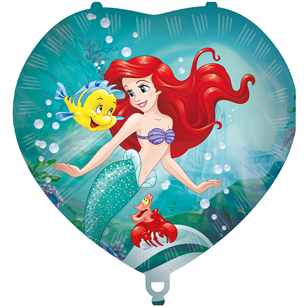 (image for) 18" Disney Ariel Curious Heart Foil Balloons