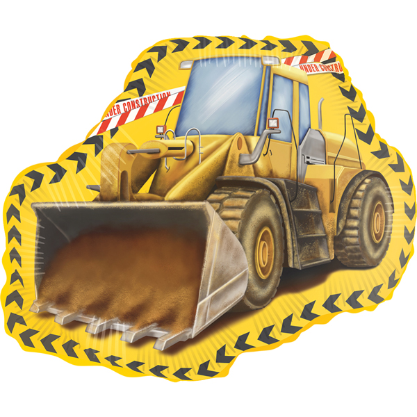 (image for) Construction Digger Supershape Balloons