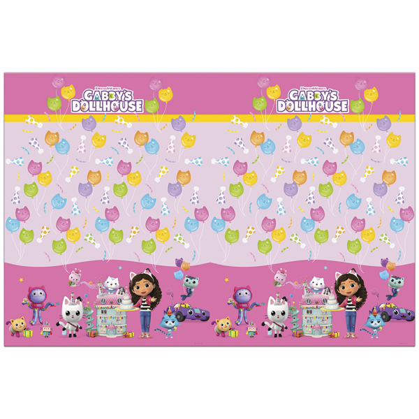 (image for) Gabby's Dollhouse Party Plastic Tablecover 1pk