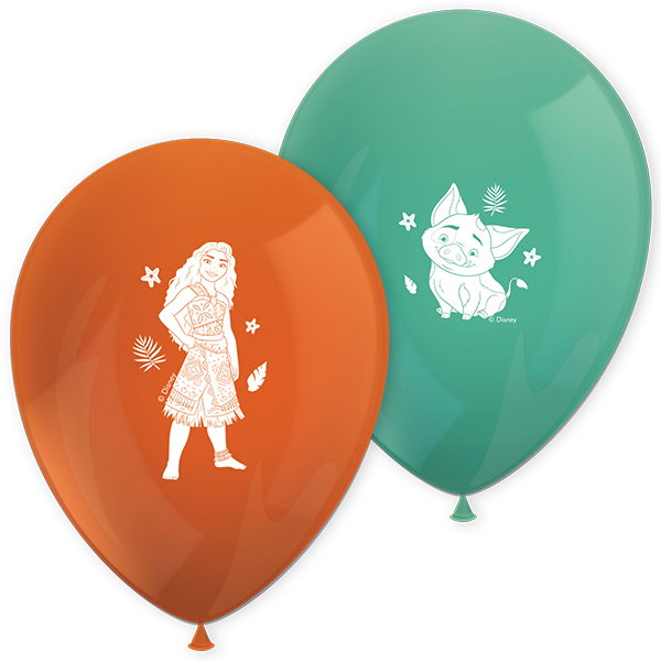 (image for) 11" Moana 2 Printed Latex Balloons 8pk