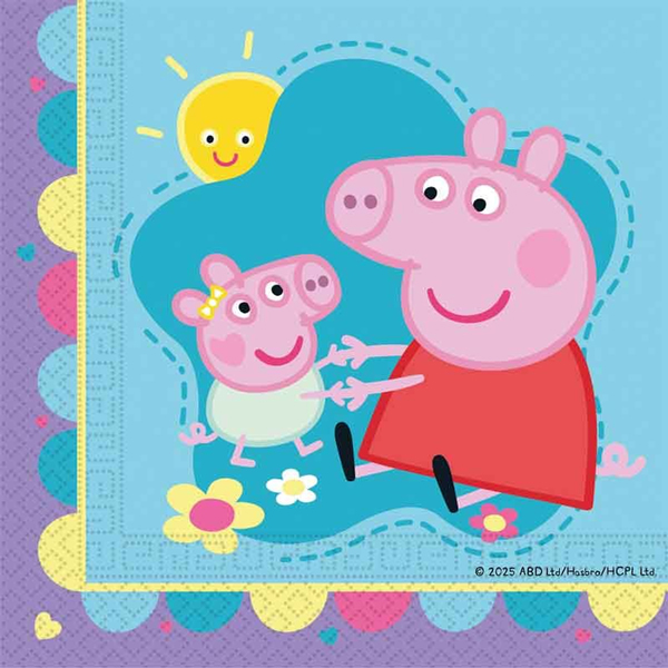 Peppa Pig Made With Love Paper Napkins 20pk