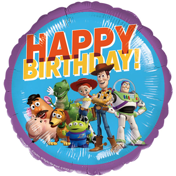 18" Disney Toy Story Happy Birthday Foil Balloons
