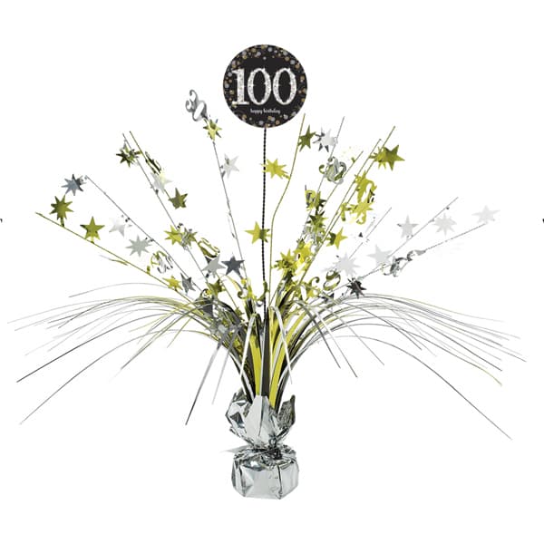 (image for) Gold Celebration 100th Centrepiece Spray 1pk