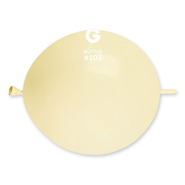 13" Marshmallow Butter Glink Latex Balloons 50pk