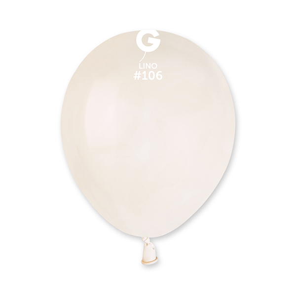 5" Marshmallow Linen Latex Balloons 50pk