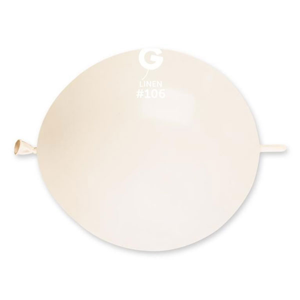 13" Marshmallow Linen Glink Latex Balloons 50pk