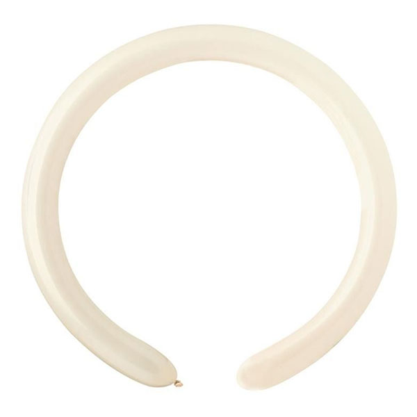 2" Marshmallow Linen Modelling Latex Balloons 100pk