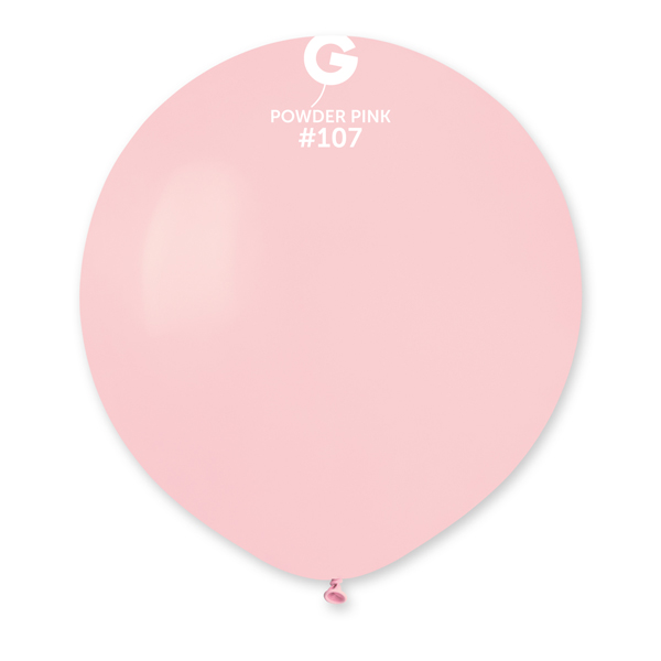 (image for) 19" Marshmallow Powder Pink Latex Balloons 25pk