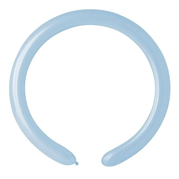 2" Marshmallow Powder Blue Modelling Latex Balloons 100pk
