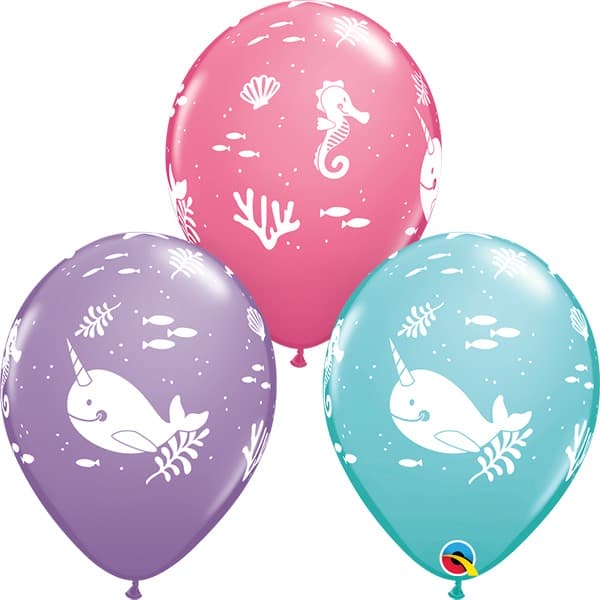 (image for) 11" Fun Under The Sea Latex Balloons 25pk