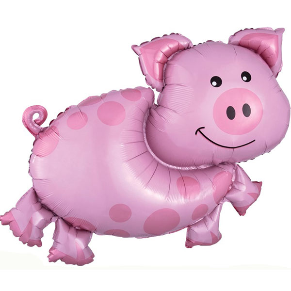 (image for) Pig Supershape Balloons