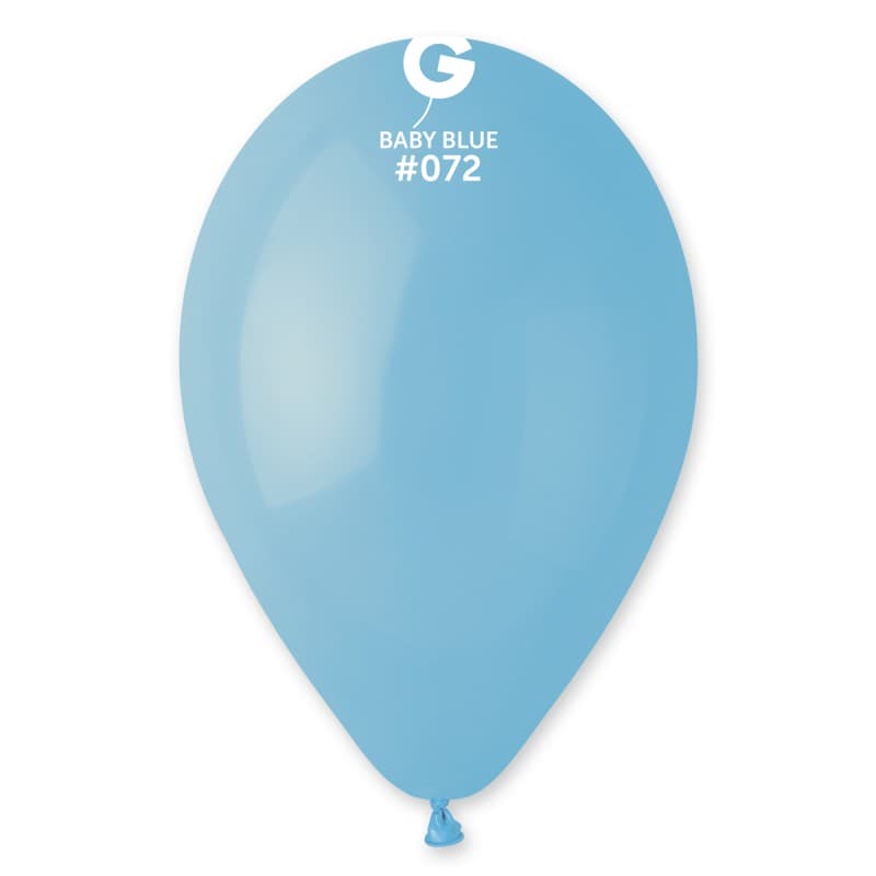 (image for) 13" Pastel Baby Blue Latex Balloons 50pk