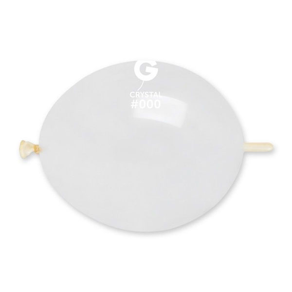 13" Crystal Clear Glink Latex Balloons 50pk