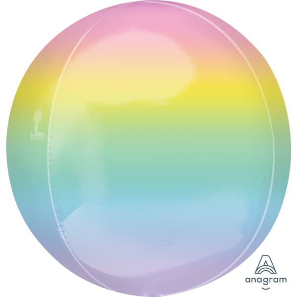 (image for) Pastel Ombre Orbz Foil Balloons