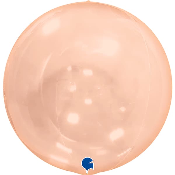 (image for) 15" Transparent Orange Grabo Globe Balloons