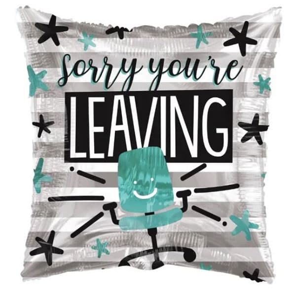 (image for) 18" Sorry You're Leaving Eco Foil Balloons