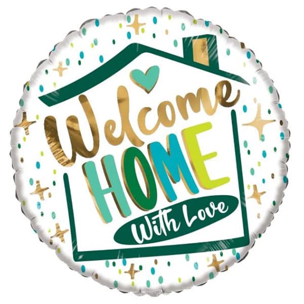 (image for) 18" Welcome Home with Love Eco Foil Balloons