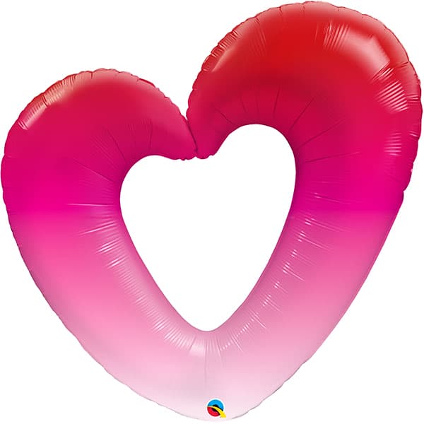 (image for) 42" Pink Ombre Heart Supershape Balloons