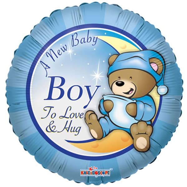 (image for) 18" A New Baby Boy Foil Balloons