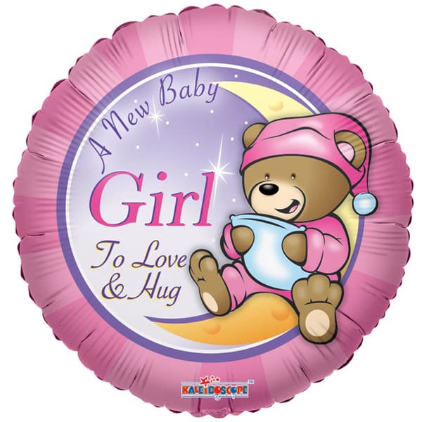 (image for) 18" A New Baby Girl Foil Balloons