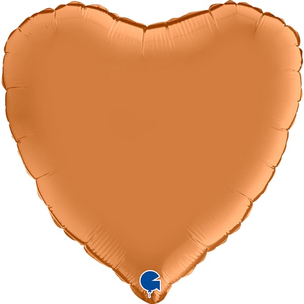 (image for) 18" Grabo Satin Caramel Heart Foil Balloons