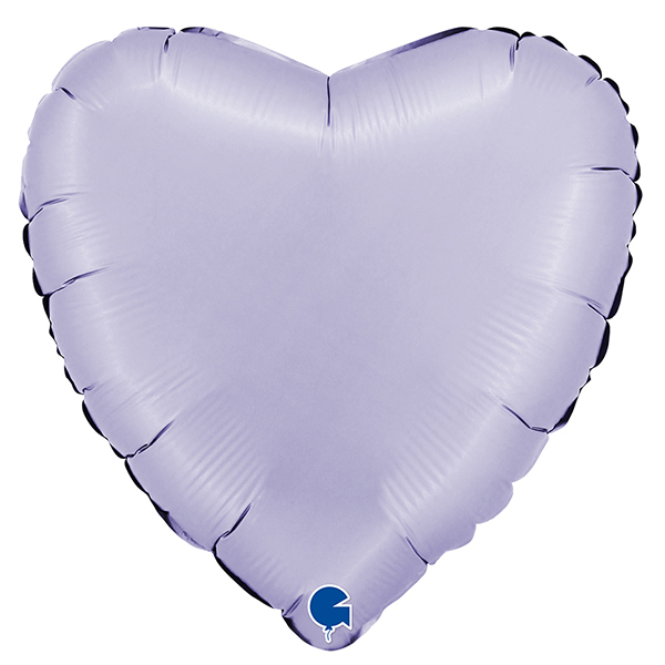 (image for) 18" Grabo Satin Lilac Heart Foil Balloons