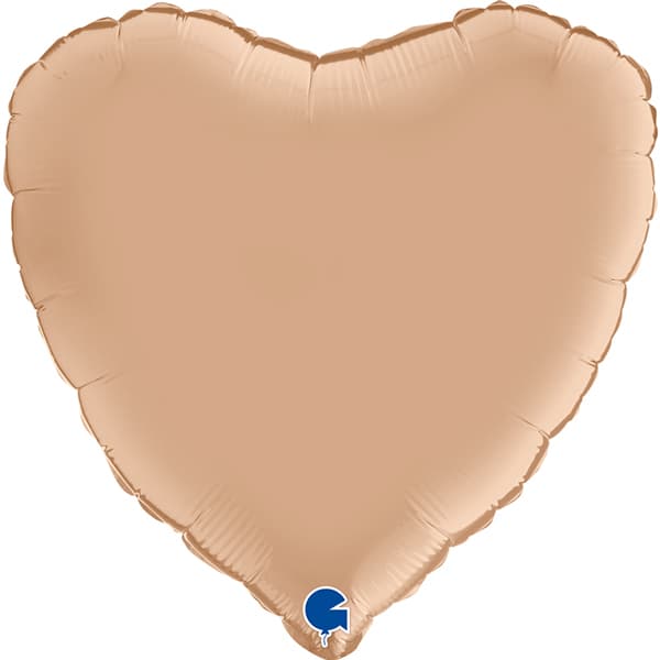 (image for) 18" Grabo Satin Nude Heart Foil Balloons